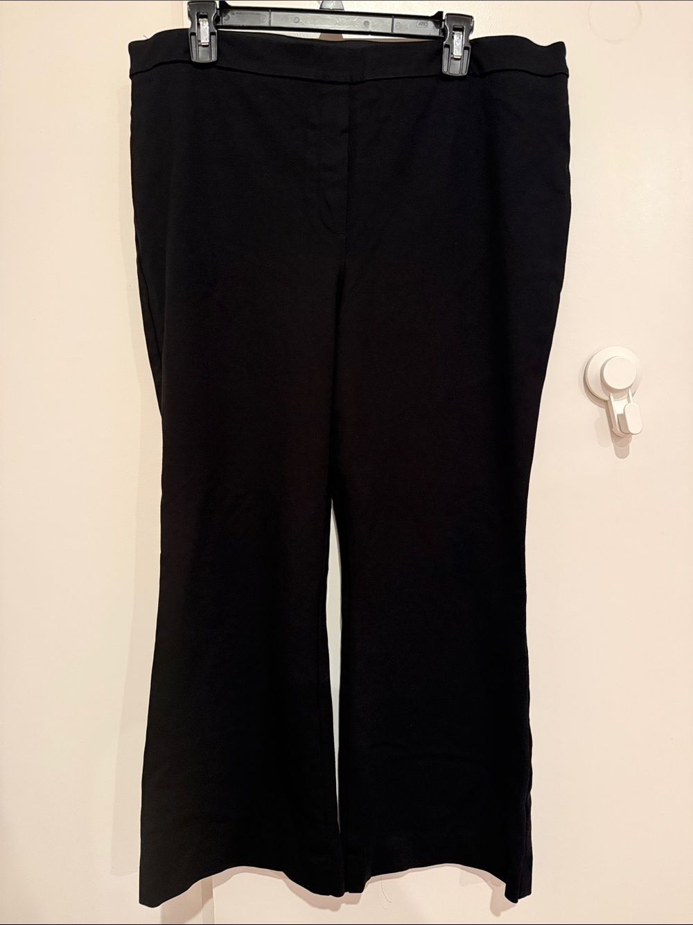 H&M Black Wide-Leg Pull-On Trousers